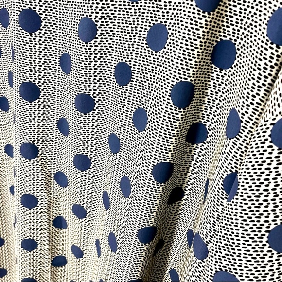 Primark Blouse Size 16 Loose Fit Airy Polka Dot Casual Cottagecore Boho Prairie - Picture 6 of 7